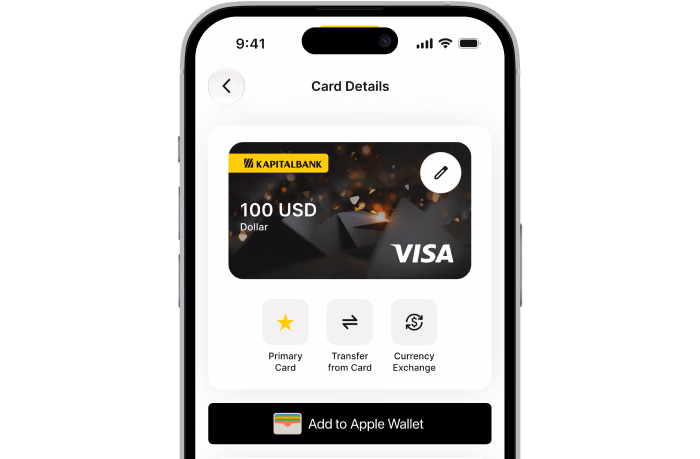 Откройте приложение KAPITALBANK.Online