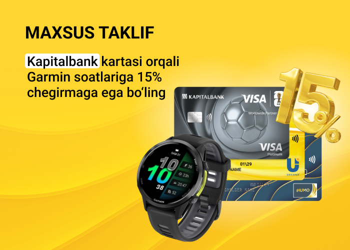 Kapitalbankdan texnologiya va sport ixlosmandlari uchun maxsus taklif