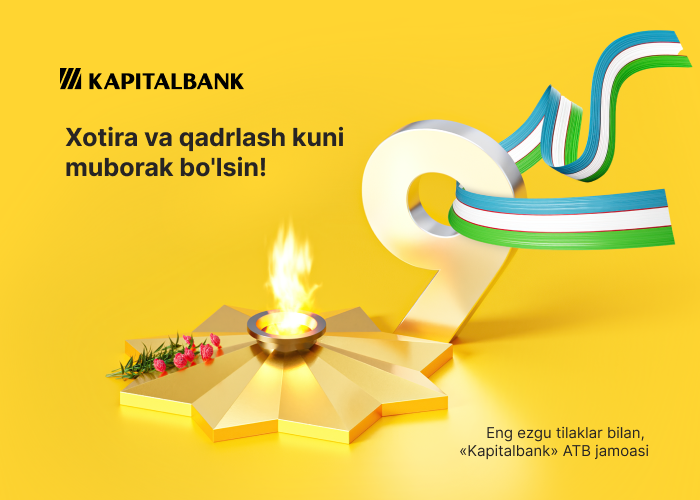 Xotira va Qadrlash Kuni bilan tabriklaymiz!