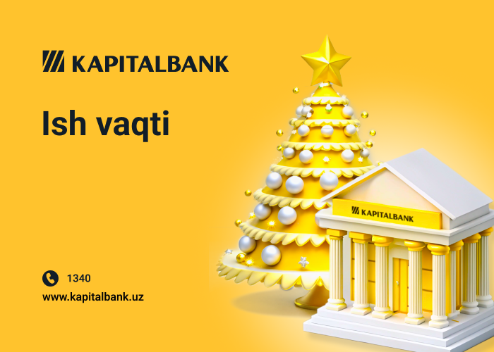Bayram kunlarida filiallarning ish vaqti