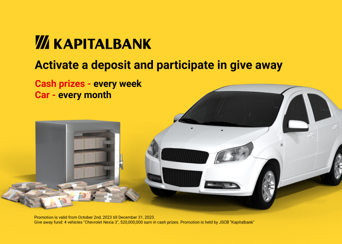 “Kapitalbank” Expands the List of Deposits for Participation in the Drawing