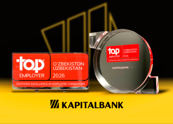 Kapitalbank has once again been recognized as one of the best employers in Uzbekistan by the Top Employers Institute