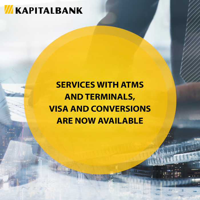 Services with ATMs and terminals, Visa and conversions are now available