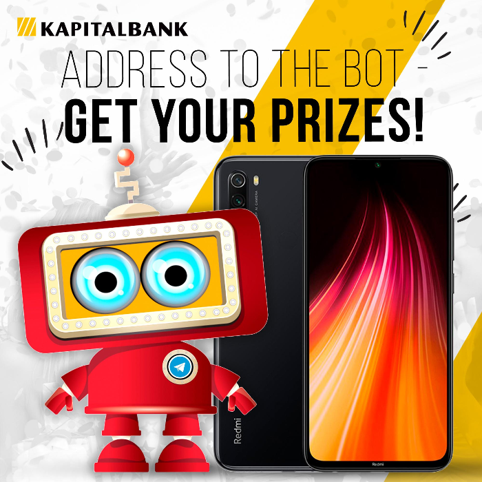 Telegram-bot from “Kapitalbank” JSCB is ready to make gifts for sign-up!