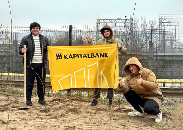 Kapitalbank mamlakat ekologiyasini yaxshilashga qaratilgan loyihalarni qo‘llab-quvvatlaydi