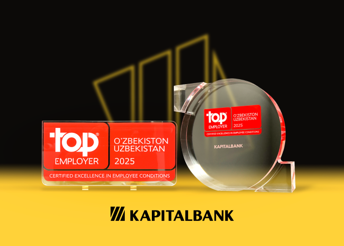 Kapitalbank Top EmployersInstitute talqini bo‘yicha O‘zbekistonning eng yaxshi ish beruvchisi maqomini yana bir bor tasdiqladi