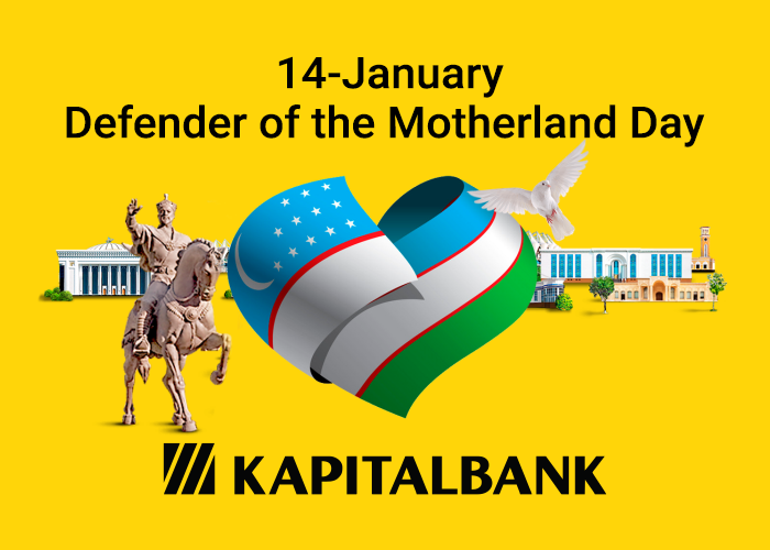 Dear compatriots! Kapitalbank congratulates you on the Defender of the Motherland Day!