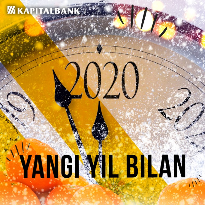 "Kapitalbank" ATB barchangizni kirib kelayotgan 2020 yil bilan tabriklaydi!